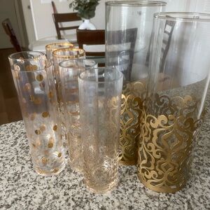 gold centerpiece vases